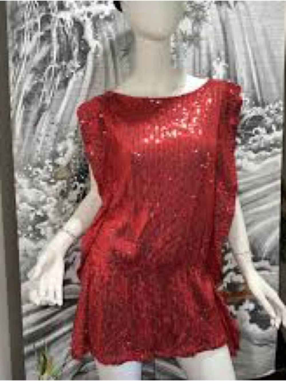 Free People Red Sequin top it looks really nice as a mini dress
